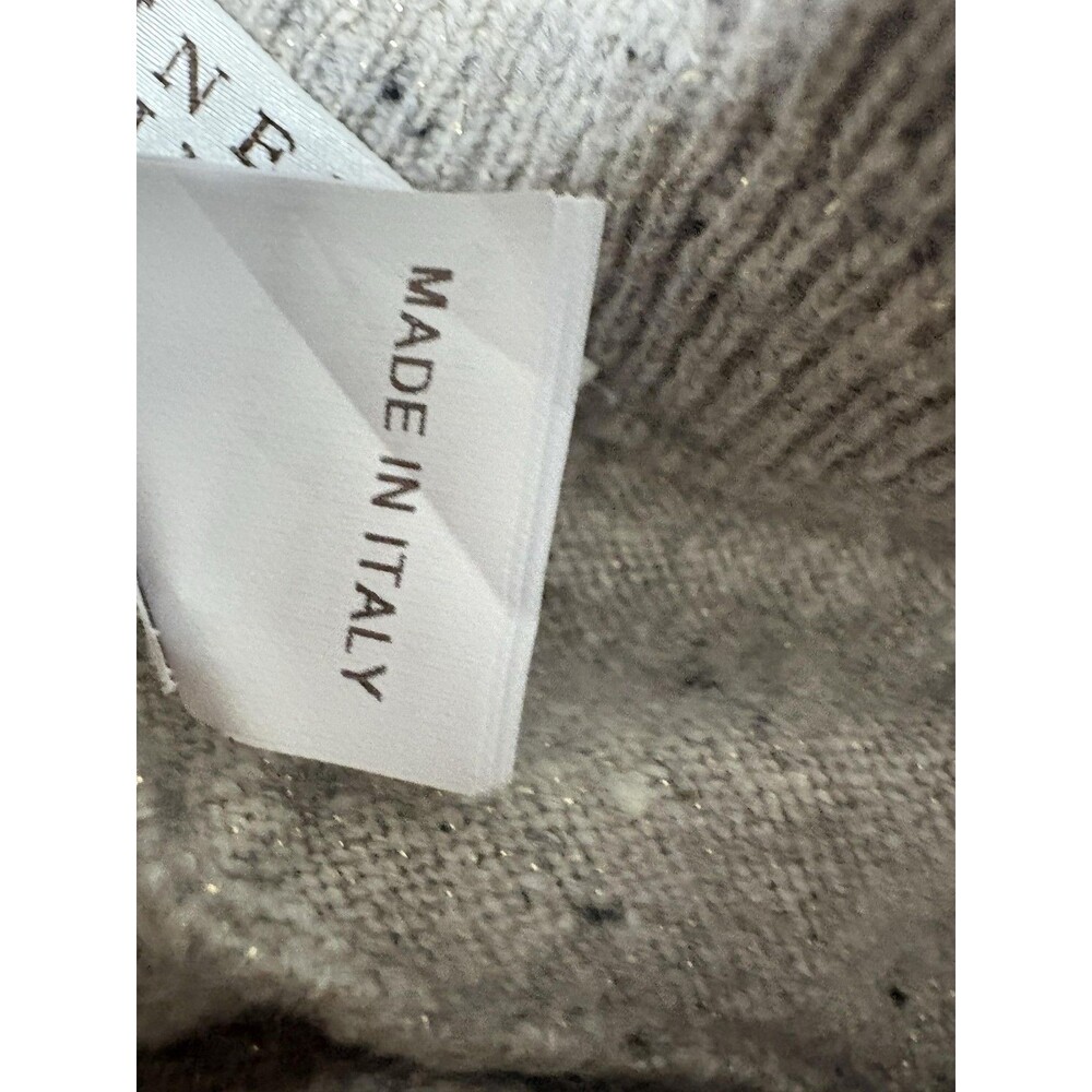 Brunello Cucinelli Jogger Pants Womens XS Gray Cashmere Knit Glitter Italy - Picture 7 of 9